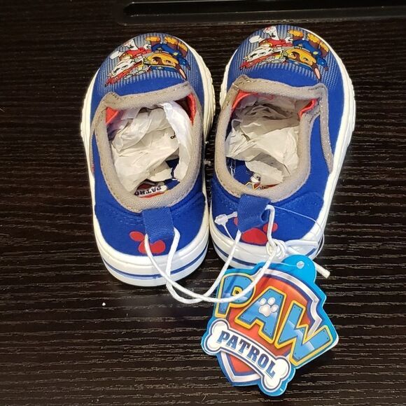 Paw Patrol Toddler Boys Casual Blue Canvas Shoes - Size 5 - NEW! - Picture 6 of 8